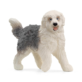 Schleich 3'' Old English Sheepdog Animal Action Figure Kids Toy 3-8y