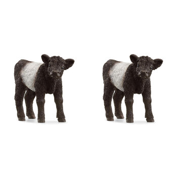 2PK Schleich Kids/Childrens Toy Figurine Galloway Calf 3y+