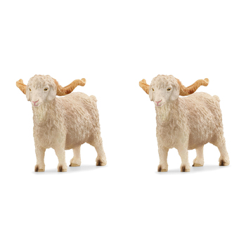 2PK Schleich 3.5'' Angora Goat Animal Action Figure Kids Toy 3-8y