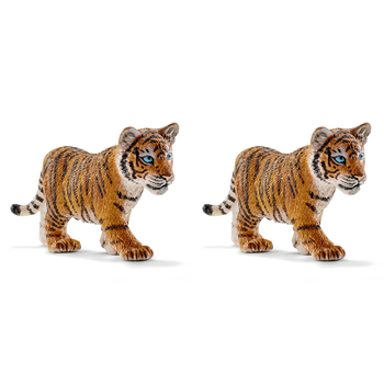 2PK Schleich 2.8'' Tiger Cub Animal Action Figure Kids Toy 3-8y