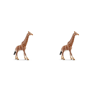 2PK Schleich 6.7'' Giraffe Male Animal Action Figure Kids Toy 3-8y