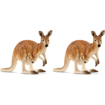 2PK Schleich Kids/Childrens Toy Figurine Kangaroo 3y+