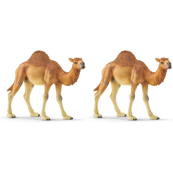 2PK Schleich 5.5'' Dromedary Animal Action Figure Kids Toy 3-8y
