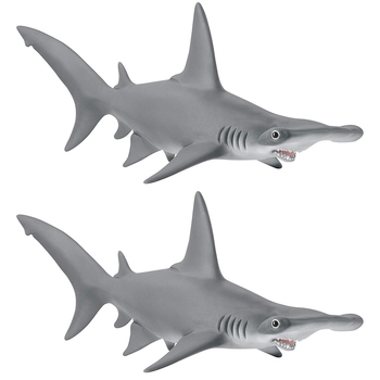 2PK Schleich Kids/Childrens Toy Figurine Hammerhead Shark 3y+