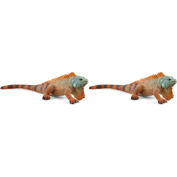 2PK Schleich 3.9'' Iguana Animal Action Figure Kids Toy 3-8y