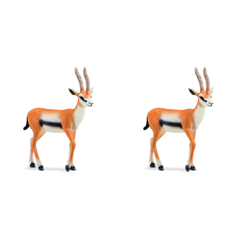 2PK Schleich 3.8'' Thomson Gazelle Animal Action Figure Kids Toy 3-8y
