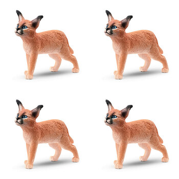 4PK Schleich Kids/Childrens Toy Figurine Caracal Baby 3y+