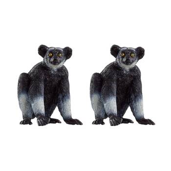 2PK Schleich Indri Animal Figure/Sculpture Kids Toy 3y+