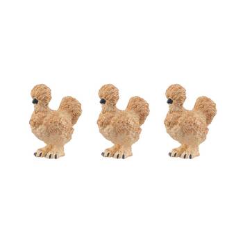 3PK Schleich Silk Chicken Animal Figure/Sculpture Toy 3y+