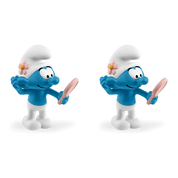 2PK Schleich 2'' Vanity Smurf Action Figure Kids Toy 3-8y