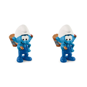 2PK Schleich Kids/Childrens Toy Figurine Handy Smurf 3y+