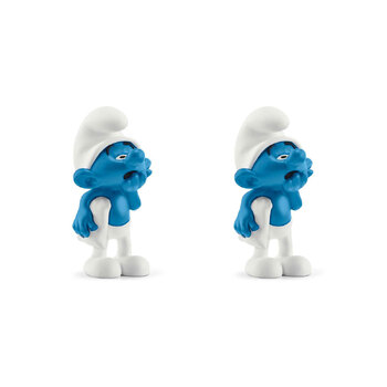 2PK Schleich Kids/Childrens Toy Figurine Lazy Smurf 3y+