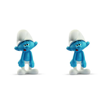 2PK Schleich Kids/Childrens Toy Figurine Dimwitty Smurf 7y+