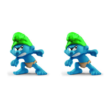 2PK Schleich Kids/Childrens Toy Figurine Wild Smurf 7y+