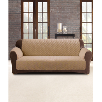 Custom Fit 2-Seater Sofa Cover Protector Dark Flax