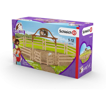 10pc Schleich Horse Paddock Fence w/ Entry Gate Kids Toy 5-12y