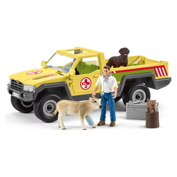 Schleich Kids/Childrens Toy Figurine Veterinarian Visit At The Farm 3y+