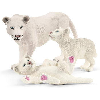 Schleich Kids/Childrens Toy Figurine Lion Mother with Cubs 3y+