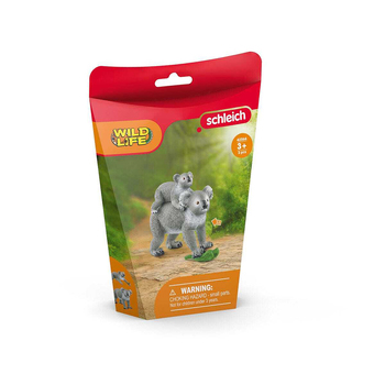 Schleich Kids/Childrens Toy Figurine Koala Mother And Baby 3y+