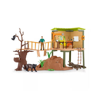 68pc Schleich Wild Life Ranger Adventure Station Figure Toy Playset 3y+