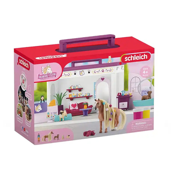 66pc Schleich Pet Salon Kids Figure Toy Play Set 3-8y