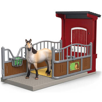 Schleich Ponybox w/ Mustang Mare Figure Toy Kids Playset 3y+