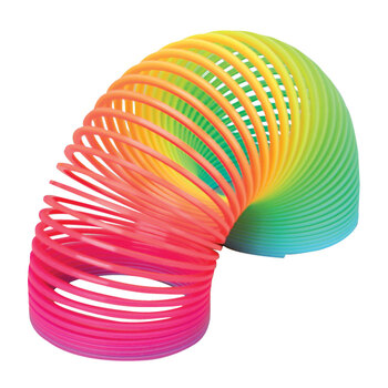 Rainbow Plastic Spring 6cm