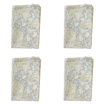 4PK LVD Cotton Stonewash 45cm Square Table Napkin - Artichoke Blue