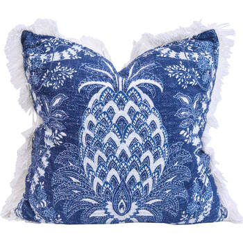 LVD Pine Jewel 100% Cotton Decorative Home Cushion Pillow 50x50cm Blue