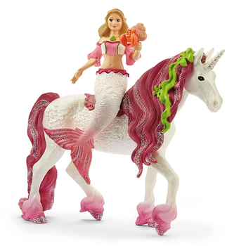 Schleich Kids/Childrens Toy Figurine Mermaid Feya On Underwater Unicorn 5y+