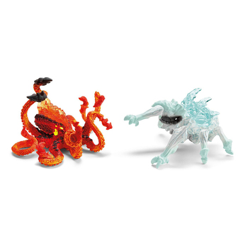 Schleich Kids/Childrens Toy Figurine Ice bug vs. Fire kraken 7y+