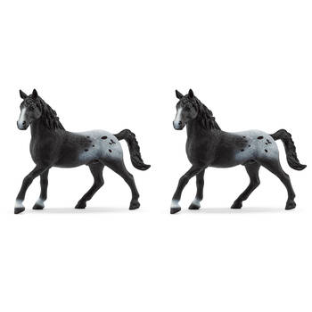 2PK Schleich Knappstrupper Stallion Horse Club Vinyl Figure Toy Limited Edition 3y+