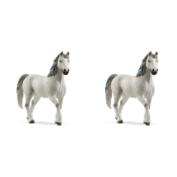 2PK Schleich Quarter Horse Gelding Animal Action Figure Kids Toy 3+