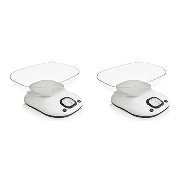 2PK Sansai Digital Kitchen Scale w/ Bowl 21x23cm - Assorted