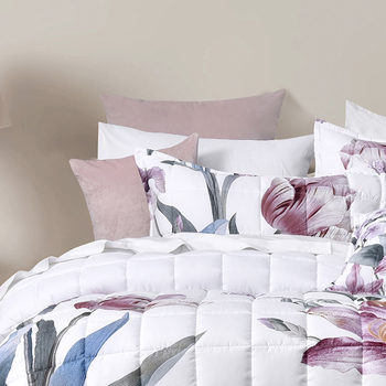 Bianca Carmela Single Polyester Bedspread/Pillowcase Home Bedding Set White