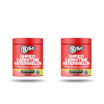 2PK BSc Shred Carnitine 30 Serves Wellbeing Supplement 300g Watermelon