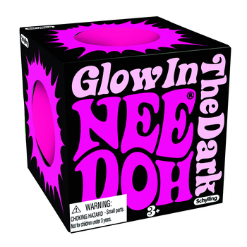 Schylling Glow In The Dark Nee Doh Kids Squeeze Ball 6cm Toy Assorted 3y+
