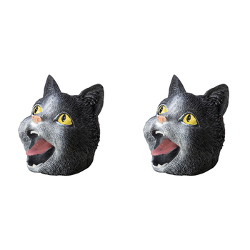 2PK Schylling Stretchy Cat Hand Puppet Kids Toy 15cm Assorted 5y+