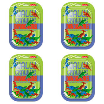 72pc Schylling Wally Crawly Dinos Stretchy Squishy Figures 5y+
