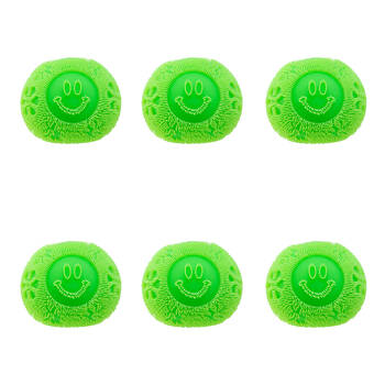 6PK Schylling Fuzz Ball Flower Power Nee Doh Kids/Childrens Toy - Assorted 3y+