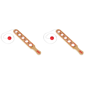 2PK Schylling Wooden Flip Stick Game 35.5cm Kids Play Toy 5y+