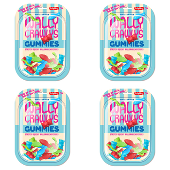 72pc Schylling Wally Crawly Gummies Kids Squishy Toy Assorted 5y+