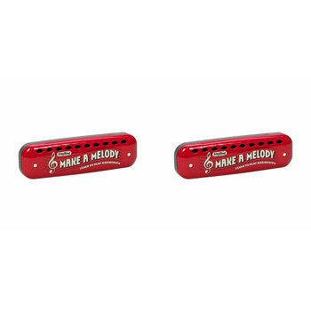 2PK Schylling Learn To Play Harmonica Kids Musical Instrument 11.5cm Toy 3y+