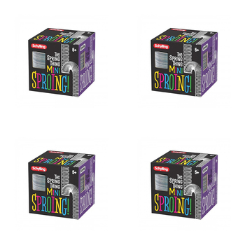 4PK Schylling Mini Sproing Metal The Spring Thing 6cm Kids Classic Toy 5y+ Assorted