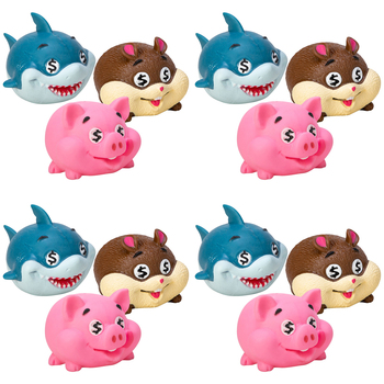 4PK Schylling Money Munchers Kids Toy 8cm Assorted 3y+