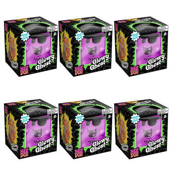 6PK Schylling Nee Doh Glowy Ghost Halloween 6.35x6.35cm - Assorted 3y+