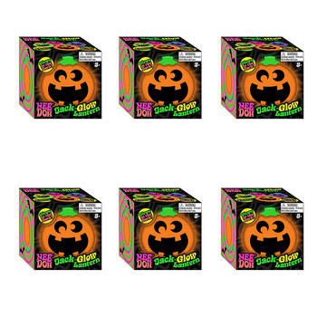 6PK Schylling Nee Doh Jack-Glow Lantern Halloween 6.35cm - Assorted 3y+