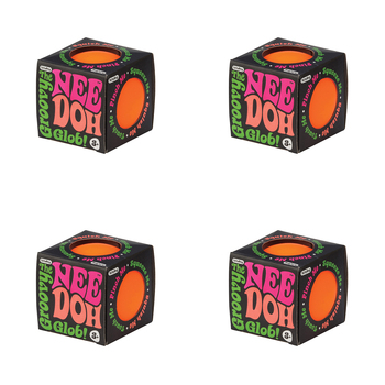 4PK Schylling Nee Doh Stress Ball Kids Squeeze Toy 6cm Assorted 3y+