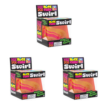 3PK Schylling Nice Cube Swirl Nee Doh Kids Toy - Assorted 3y+