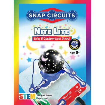 Snap Circuits Nite Lite 5-Custom Light Show STEM Build Kids Toy 5y+